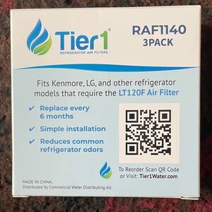 RAF1140 Refrigerator Air Filter 3-Pack - Light Blue